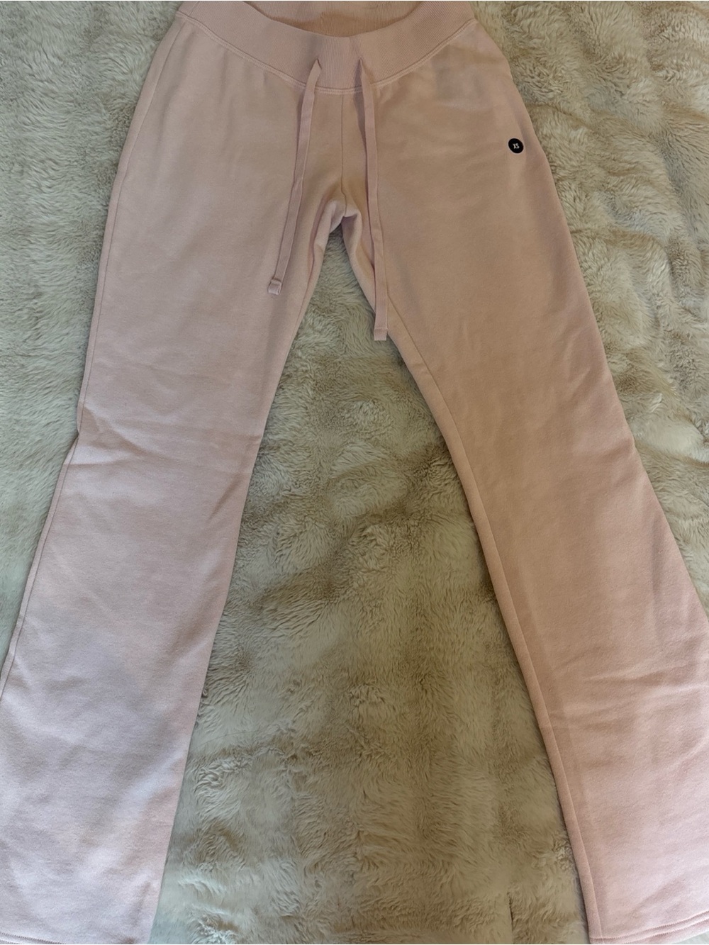 Hollister Girls Pale Pink Drawstring Sweatpants